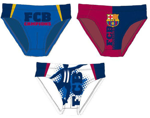 Pack 3 slip nio de Fc Barcelona